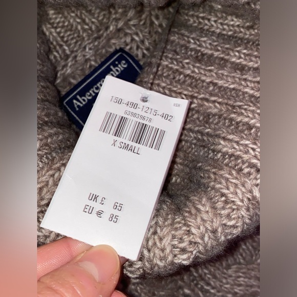 NWT Abercrombie & Fitch women’s cable knit chunky soft turtle neck sweater XS - Picture 4 of 10